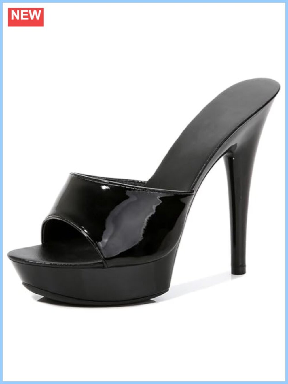 Patent Leather Stiletto Platform Sandals
